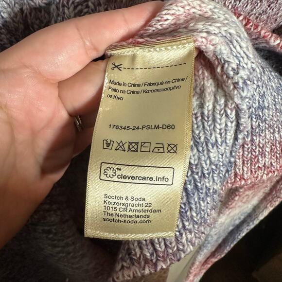 Scotch & Soda Amsterdam Women's Space Dye Ombre Stripe Sweater Size Medium - Picture 8 of 15